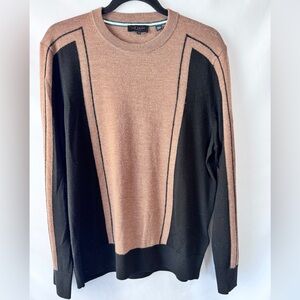 Ted Baker Brown and Black Crewneck Sweater